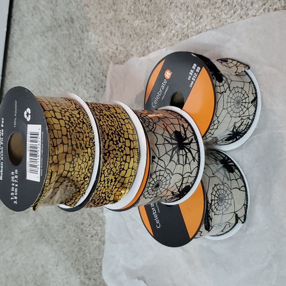 HALLOWEEN WIRED RIBBON